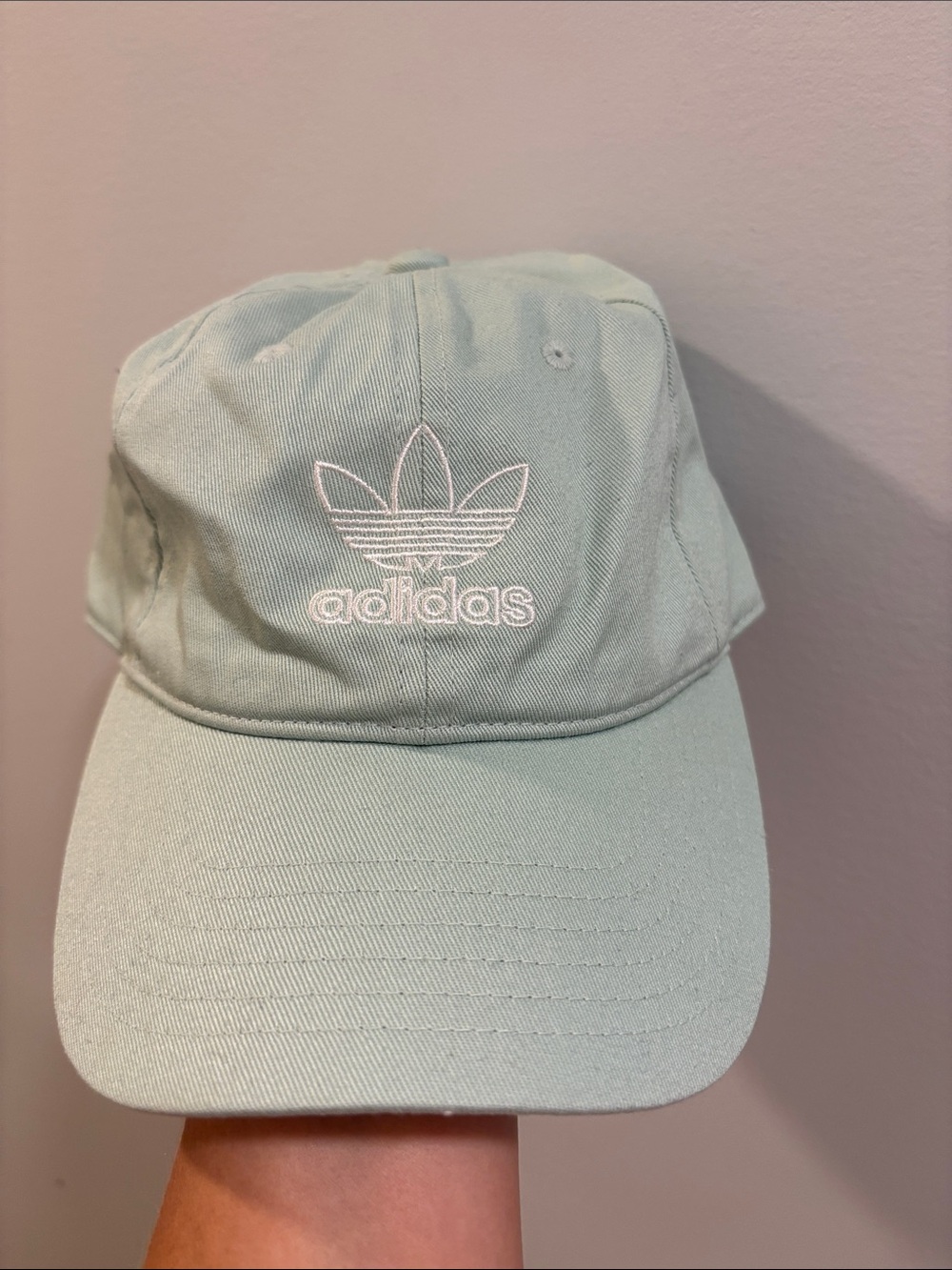 Adidas Hat Cap Adjustable Strap Light Green